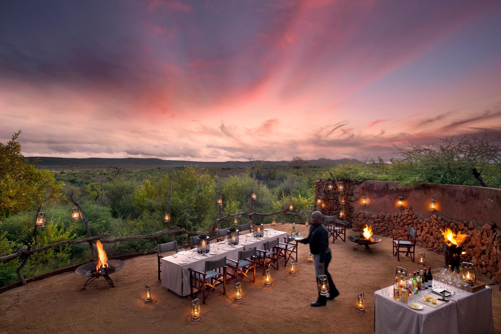 Kopano Camp Boma dinner