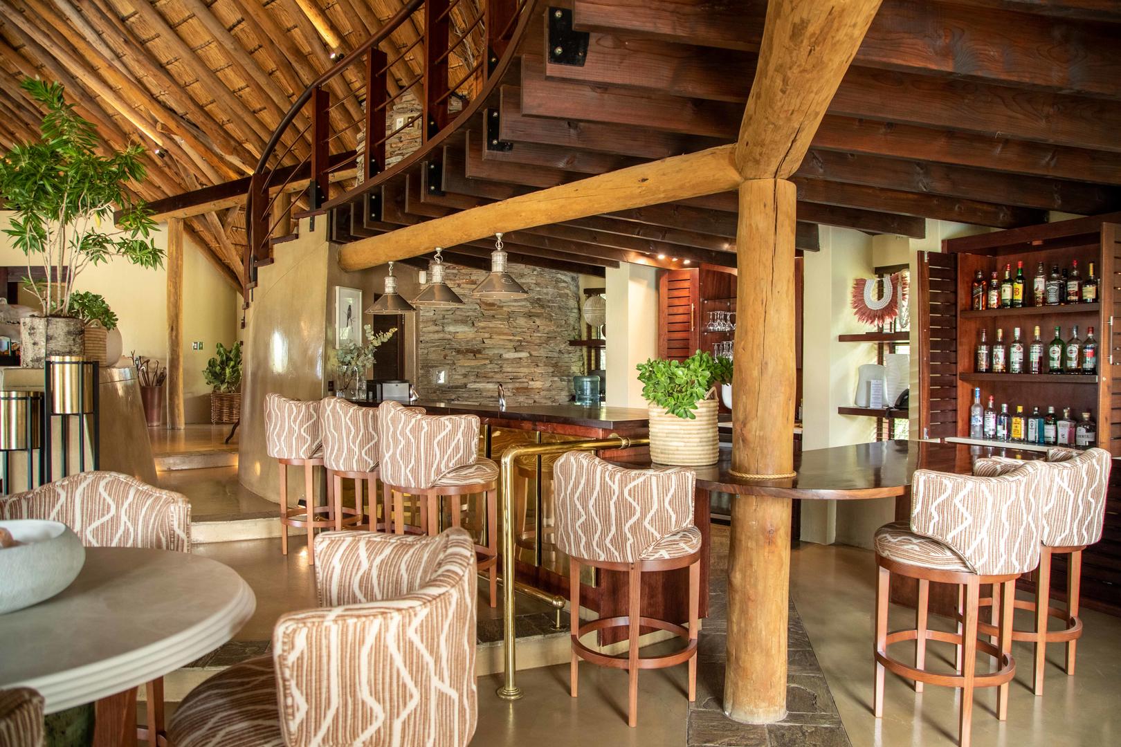 Indoor bar area