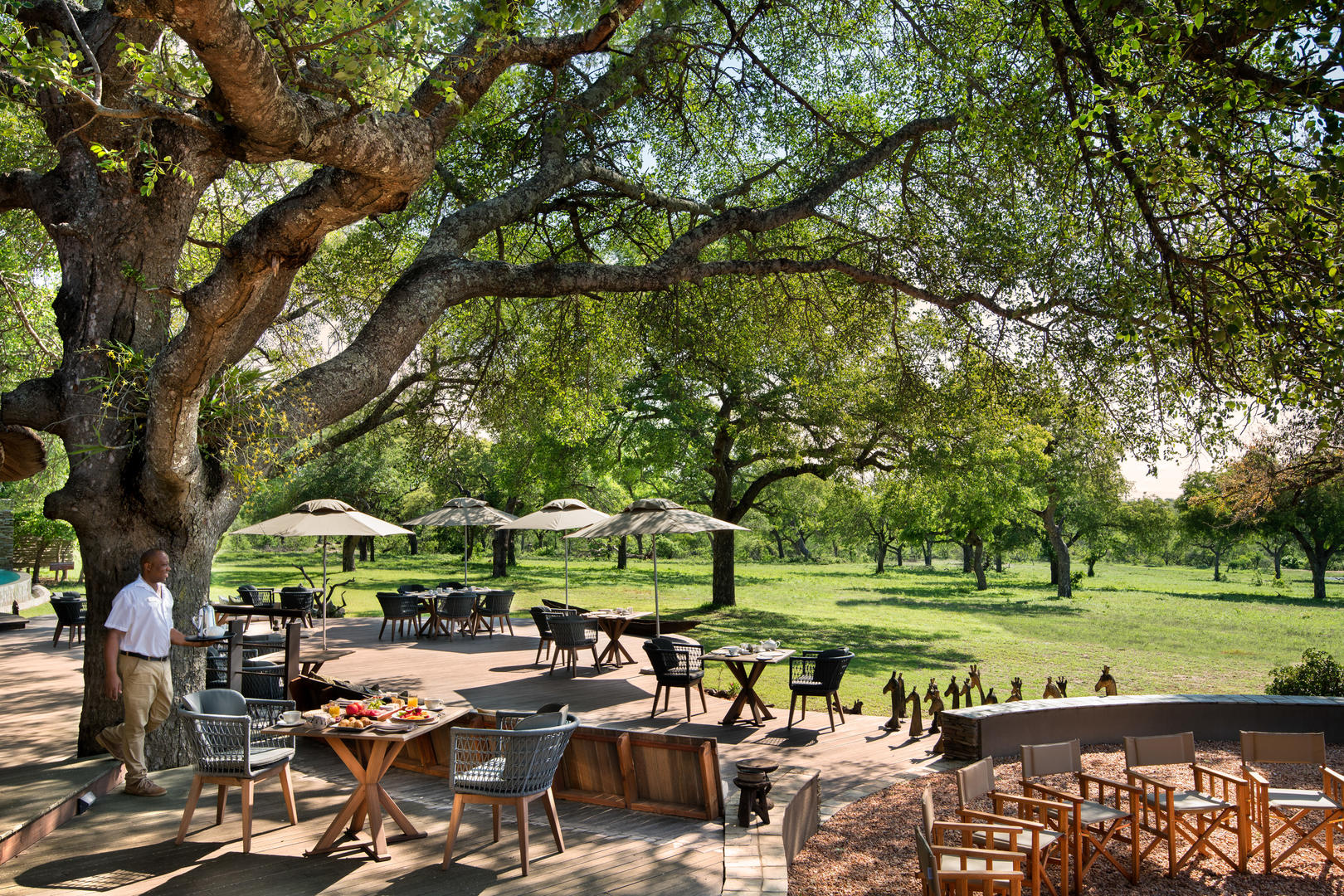 Outdoor dining area